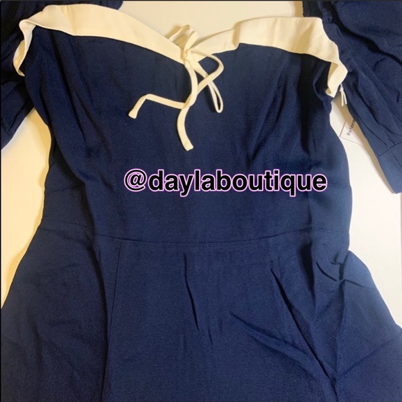 Reformation Lillet Dress Navy💕 - Picture 9 of 9